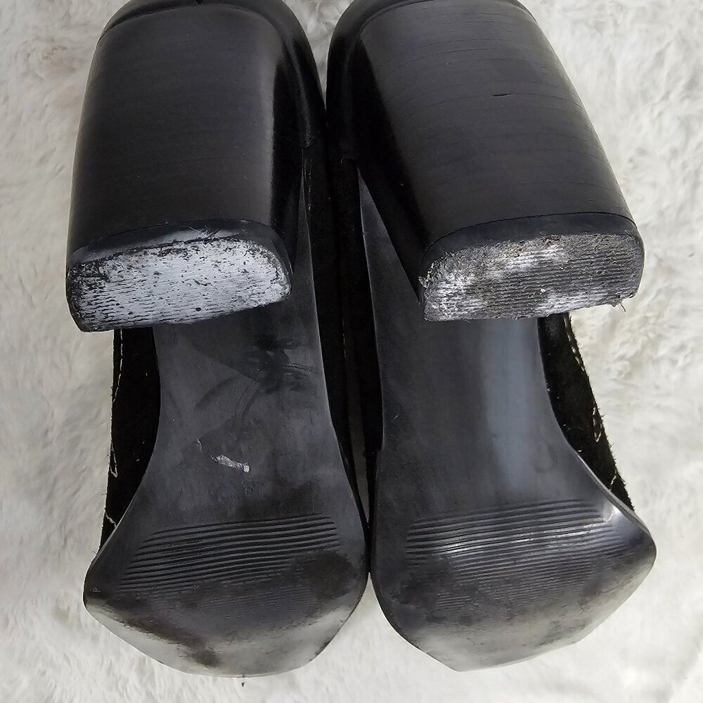 Matisse Pumps Black Suede Embroidered Goth Grunge Boho 10M - Picture 14 of 16